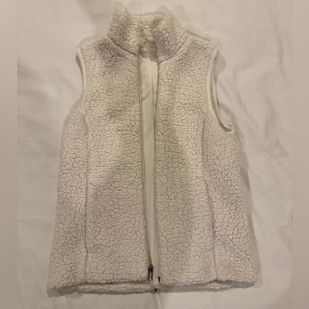 CALIA by Carrie Underwood Cream Sherpa vest
